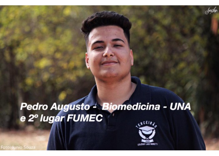 Pedro Augusto / Biomedicina na UNA e 2 Lugar FUMEC