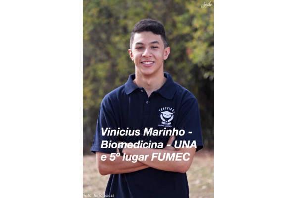 Vinícius Marinho / Biomedicina UNA e 5 lugar na FUMEC