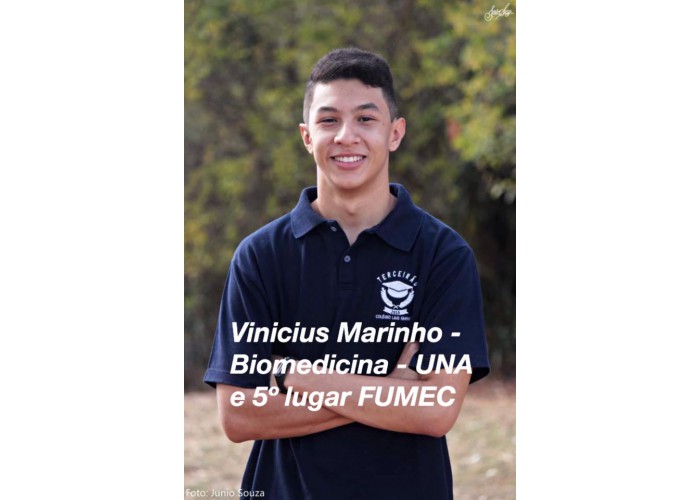 Vinícius Marinho / Biomedicina UNA e 5 lugar na FUMEC